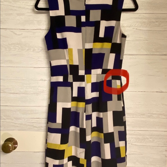 Banana Republic color block sleeveless mini dress. - Picture 6 of 6